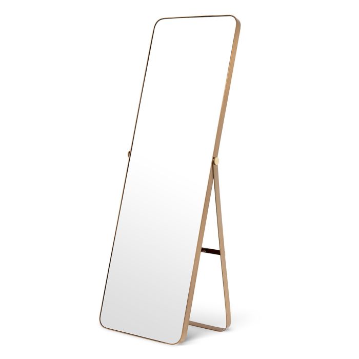 Miroir sur pied en laiton brossé | Eichholtz Hardwick