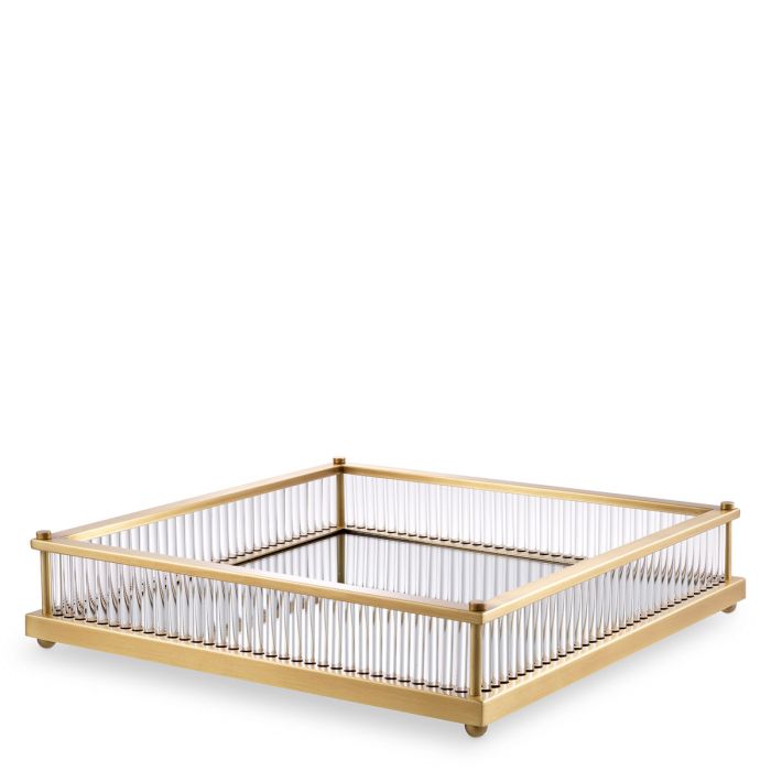 Plateau carré en laiton | Eichholtz Cora