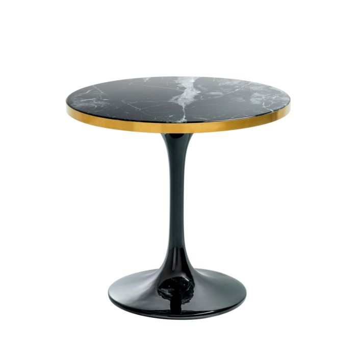 Table d'appoint dorée en résine noire | Eichholtz Parme