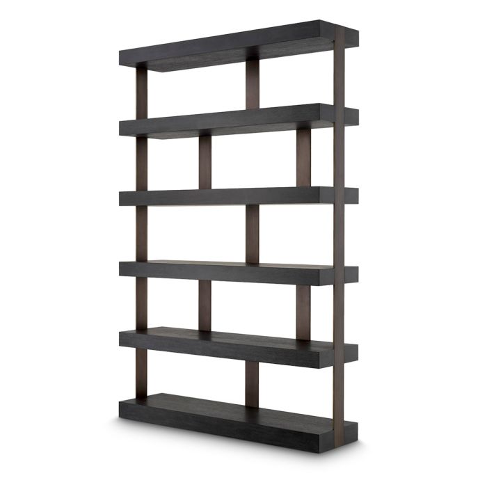 Bibliothèque en chêne gris anthracite | Eichholtz Dalmar