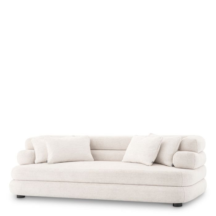 Canapé 2-3 places en tissu blanc cassé | Eichholtz Malaga S