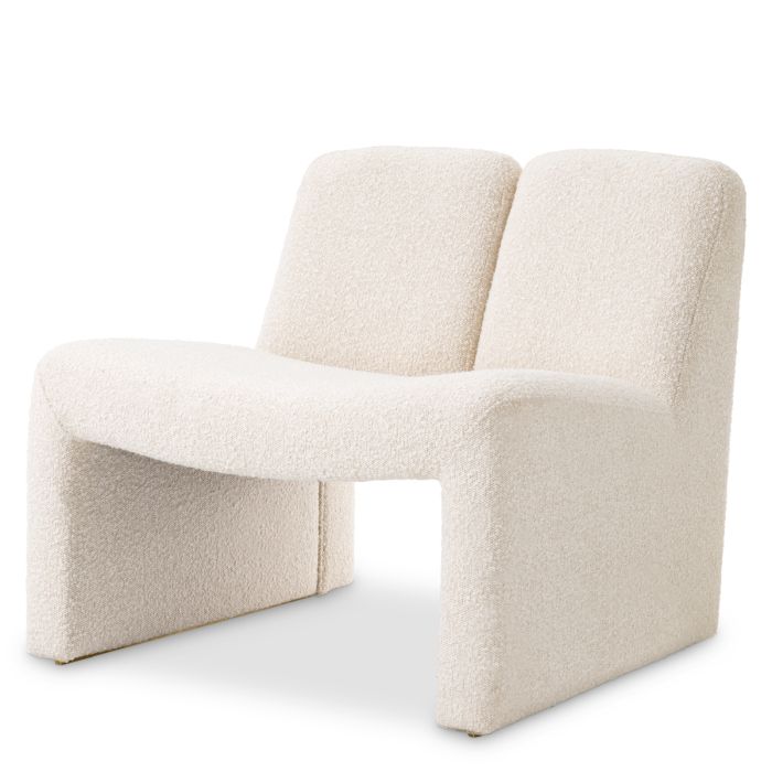 Fauteuil bouclé crème | Eichholtz Macintosh