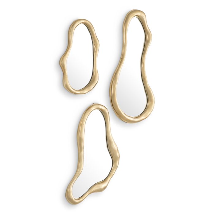 Miroir en métal doré (lot de 3) | Eichholtz Viterbo