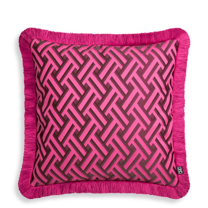 Coussin carré en tissu rose | Eichholtz Doria S