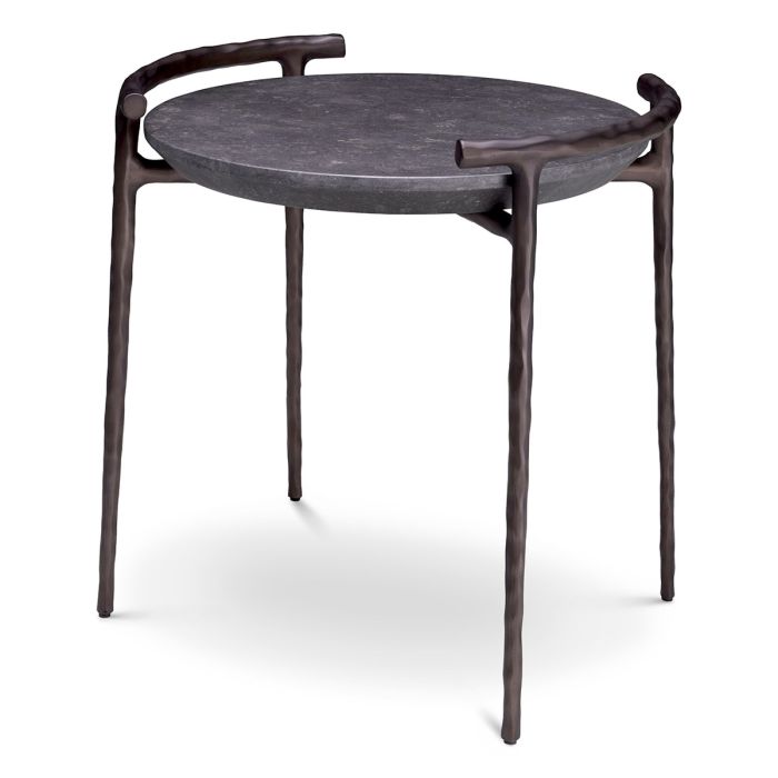 Table d'appoint en marbre gris | Eichholtz Arca