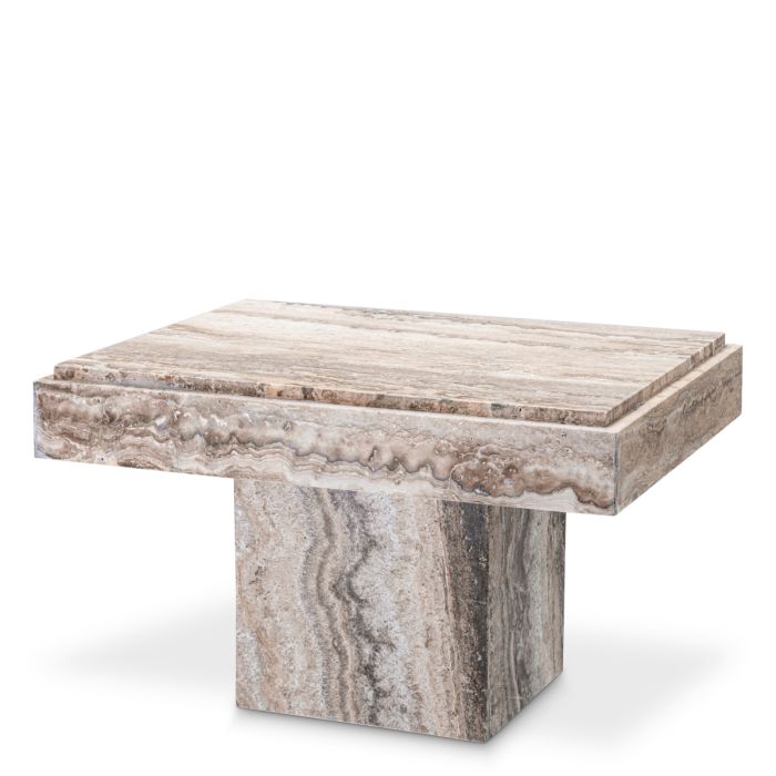 Table d'appoint en travertin | Eichholtz Sartoria