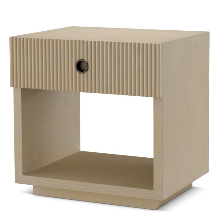 Table de chevet en chêne blanchi | Eichholtz Dimitrios