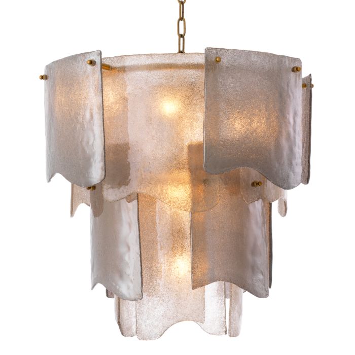 Lustre doré en verre fumé | Eichholtz Asinara S