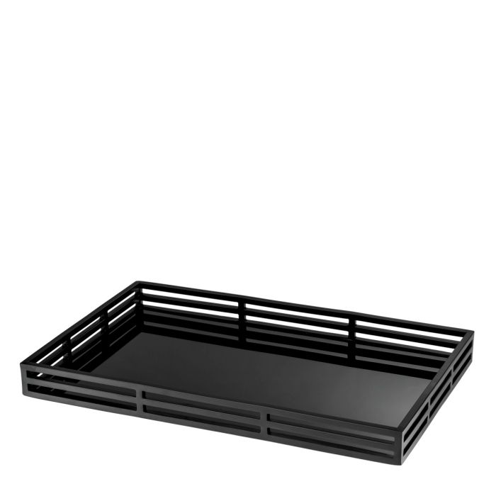 Plateau en verre noir | Eichholtz Giacomo