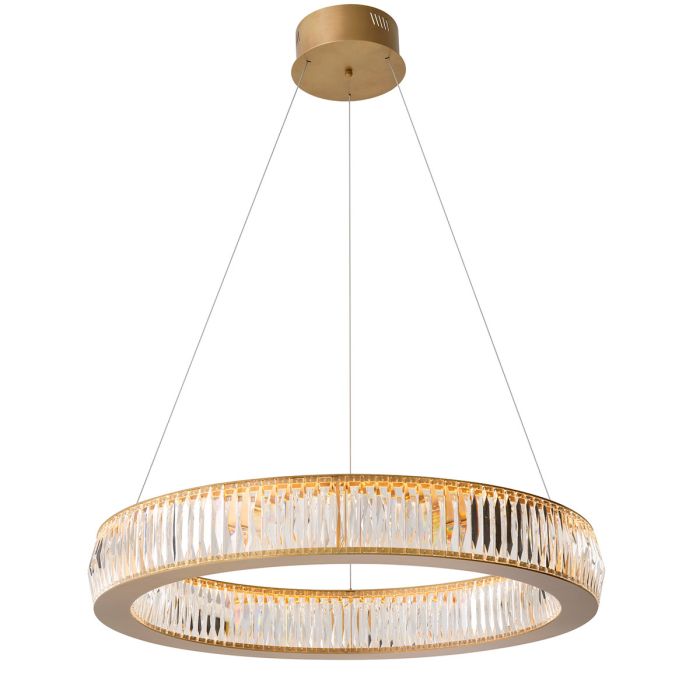 Lustre doré en verre cristal | Eichholtz Vancouver L