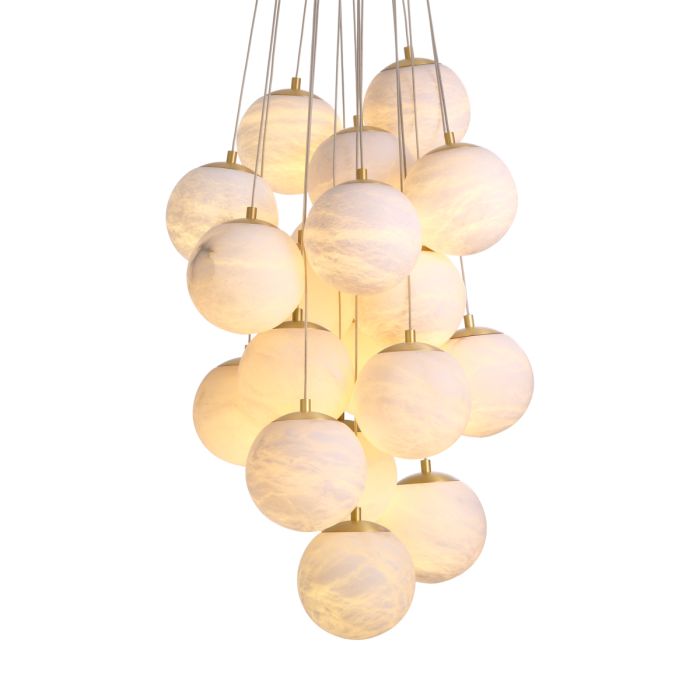 Lustre doré en albâtre | Eichholtz Sphinx L