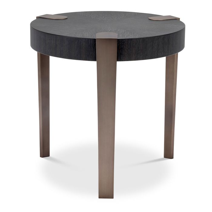 Table d'appoint en chêne anthracite | Eichholtz Oxnard