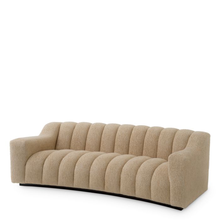 Canapé 2-3 places en tissu sable | Eichholtz Kelly S