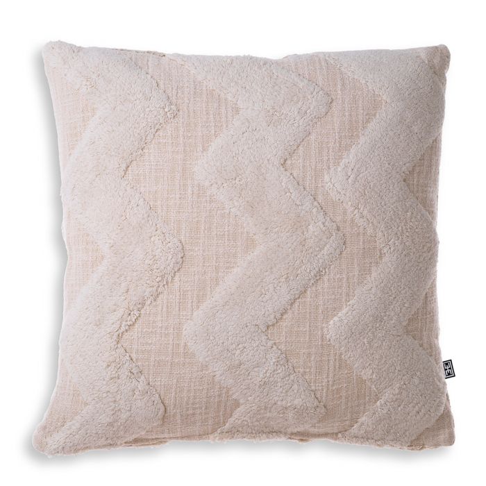 Coussin carré en coton blanc cassé | Eichholtz Mynos L