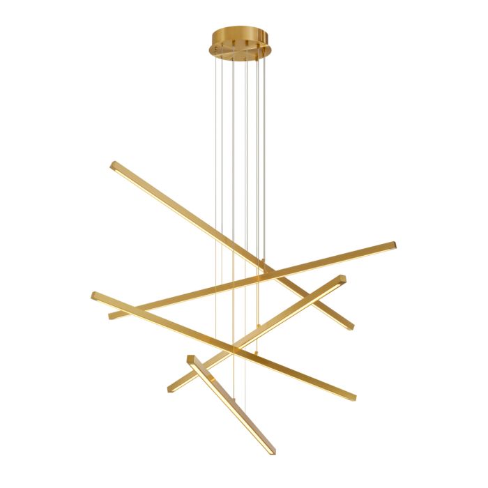 Lustre doré en verre | Eichholtz Kimpton