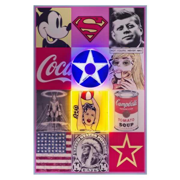 Sculpture néon Neon - America 80X120 | Andrew Martin - vue principale | REMO-HOME