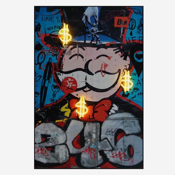 Sculpture néon Neon - Monopoly Man 80X120 | Andrew Martin - vue principale | REMO-HOME