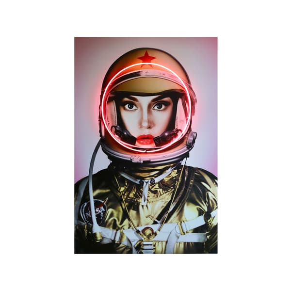 Sculpture néon Neon - Space Girl In Gold Only 80X120 | Andrew Martin - vue principale | REMO-HOME