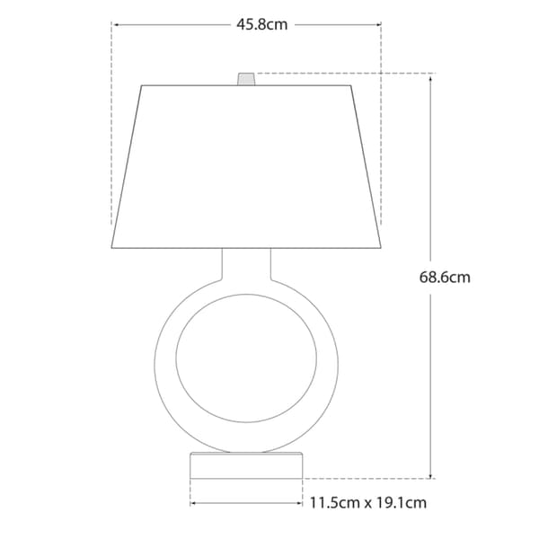 Lampe de table Ring Form Brass | Andrew Martin - vue de détail | REMO-HOME
