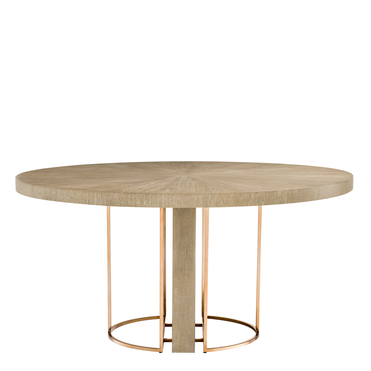 Table de salle à manger en placage chêne blanchi | Eichholtz Remington - vue de détail | REMO-HOME