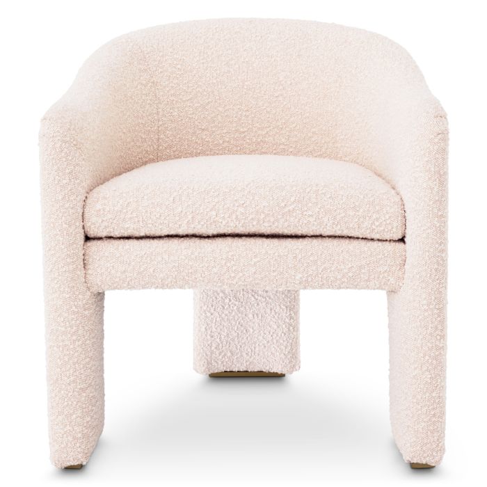 Fauteuil bouclé crème | Eichholtz Pebbles