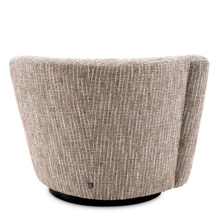 Fauteuil pivotant en tissu beige | Eichholtz Colin G