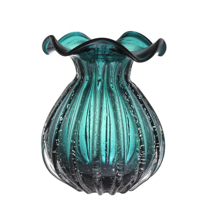 Vase en verre soufflé vert | Eichholtz Korakia L