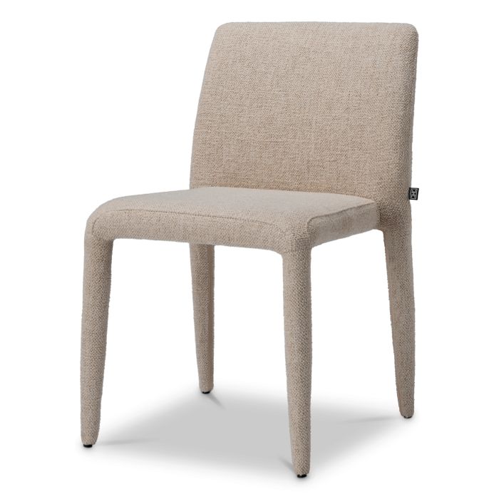 Chaise de salle à manger en tissu blanc cassé (lot de 2) | Eichholtz Leiza