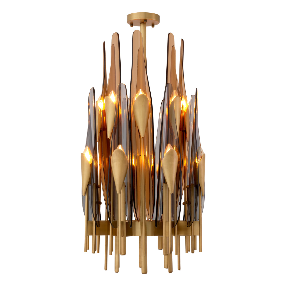 Chandelier en laiton antique | Eichholtz Sky - vue de détail | REMO-HOME