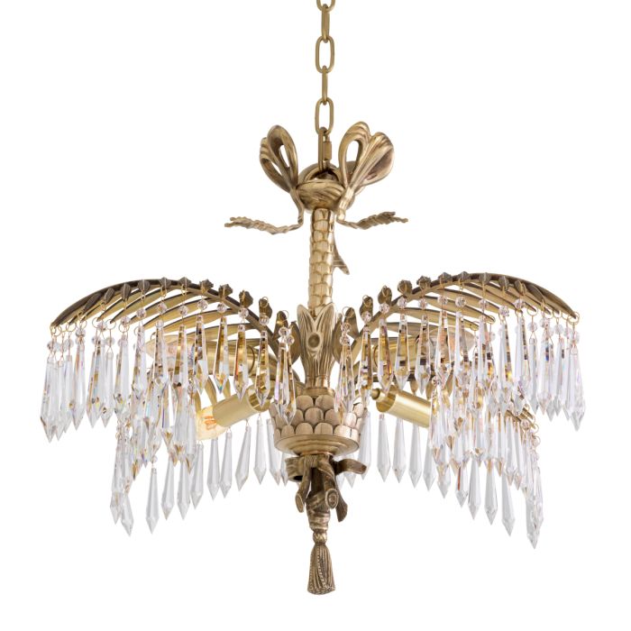 Lustre doré en cristal | Eichholtz Hildebrandt S