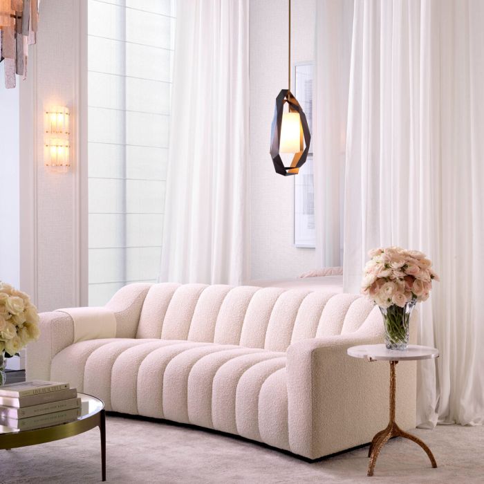Lustre en bronze et en albâtre | Eichholtz Santos