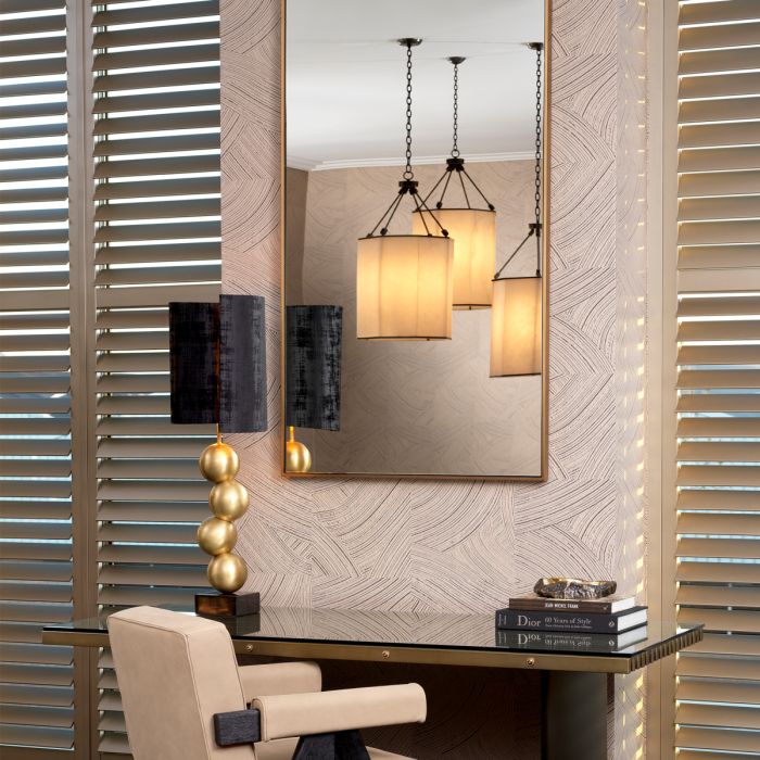 Miroir rectangulaire en laiton brossé | Eichholtz Redondo XL