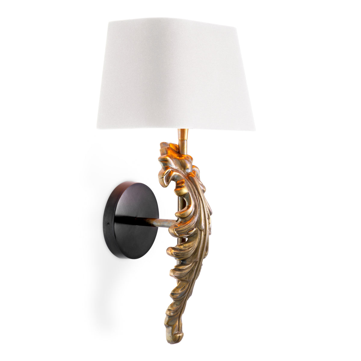 Applique en nickel avec abat-jour blanc | Eichholtz Beau Site - vue de détail | REMO-HOME