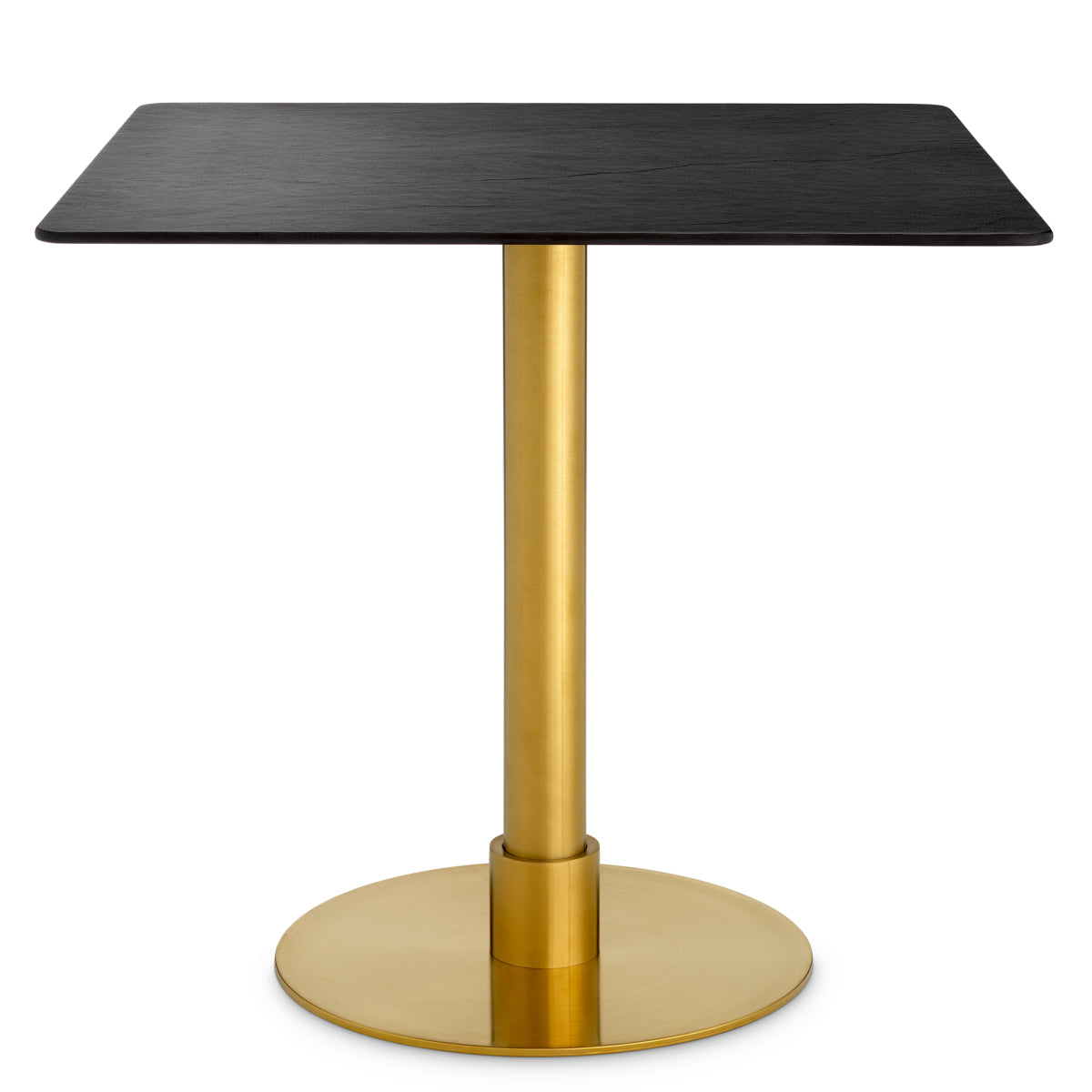 Table à manger en laiton brossé | Eichholtz Terzo Square - vue de détail | REMO-HOME