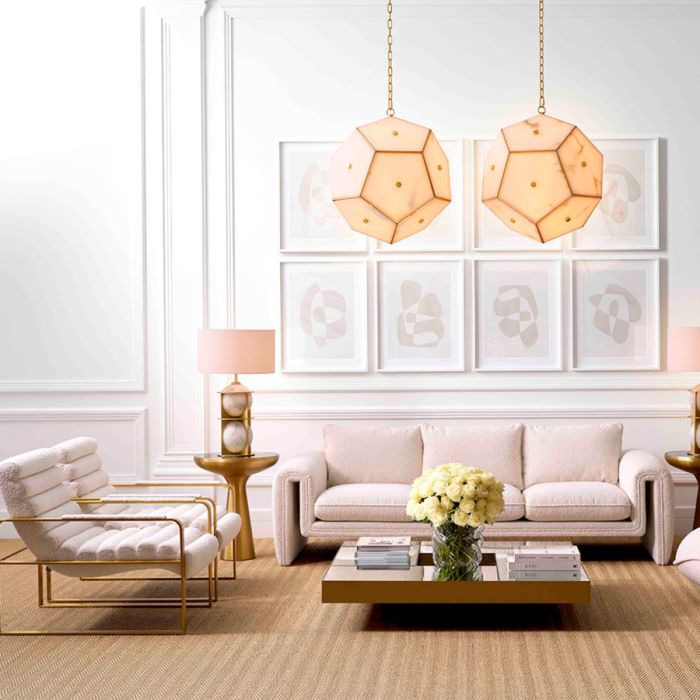 Fauteuil bouclé crème | Eichholtz Olsen