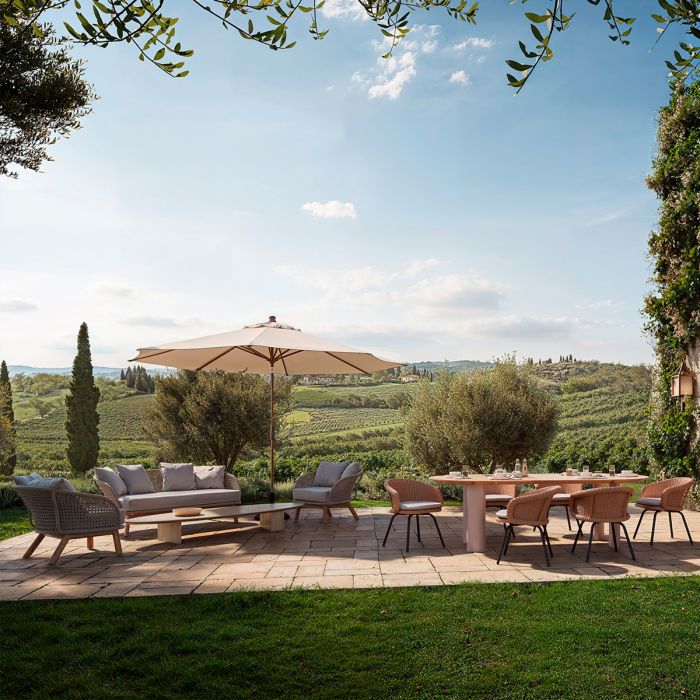 Canapé d'extérieur 2-3 places crème | Eichholtz Trinity