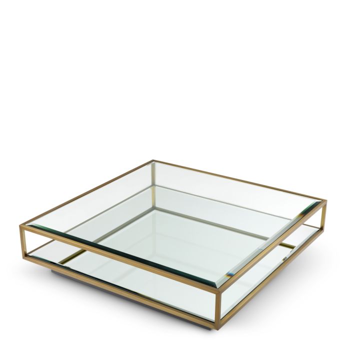 Table basse en laiton brossé | Eichholtz Tortona L