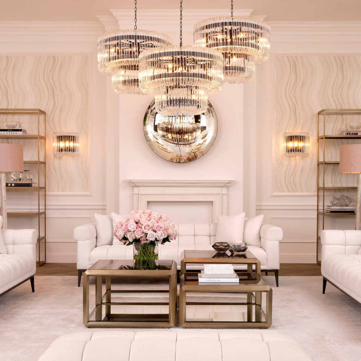 Chandelier en bronze | Eichholtz Sutton House - vue de détail | REMO-HOME