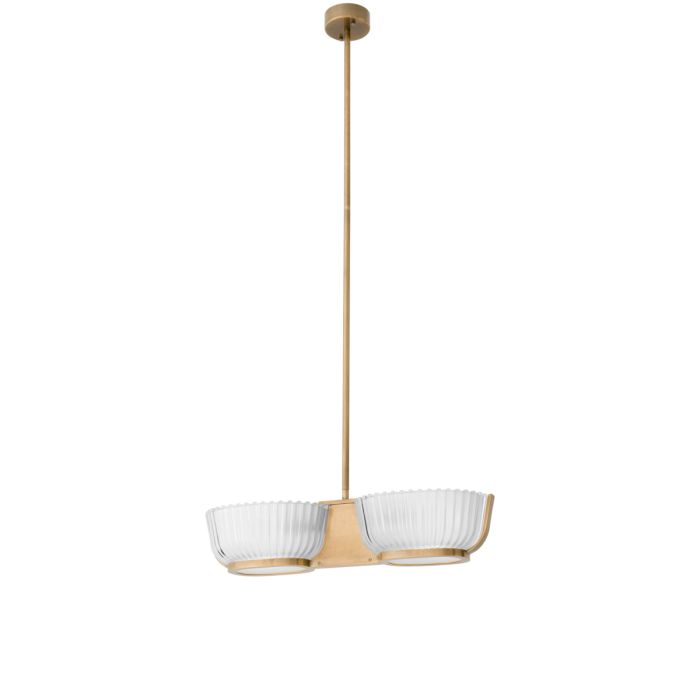 Lustre doré en verre mat | Eichholtz Artos Double