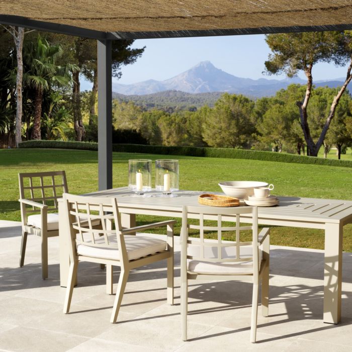 Chaise extérieure en métal sable | Eichholtz Cap-Ferrat