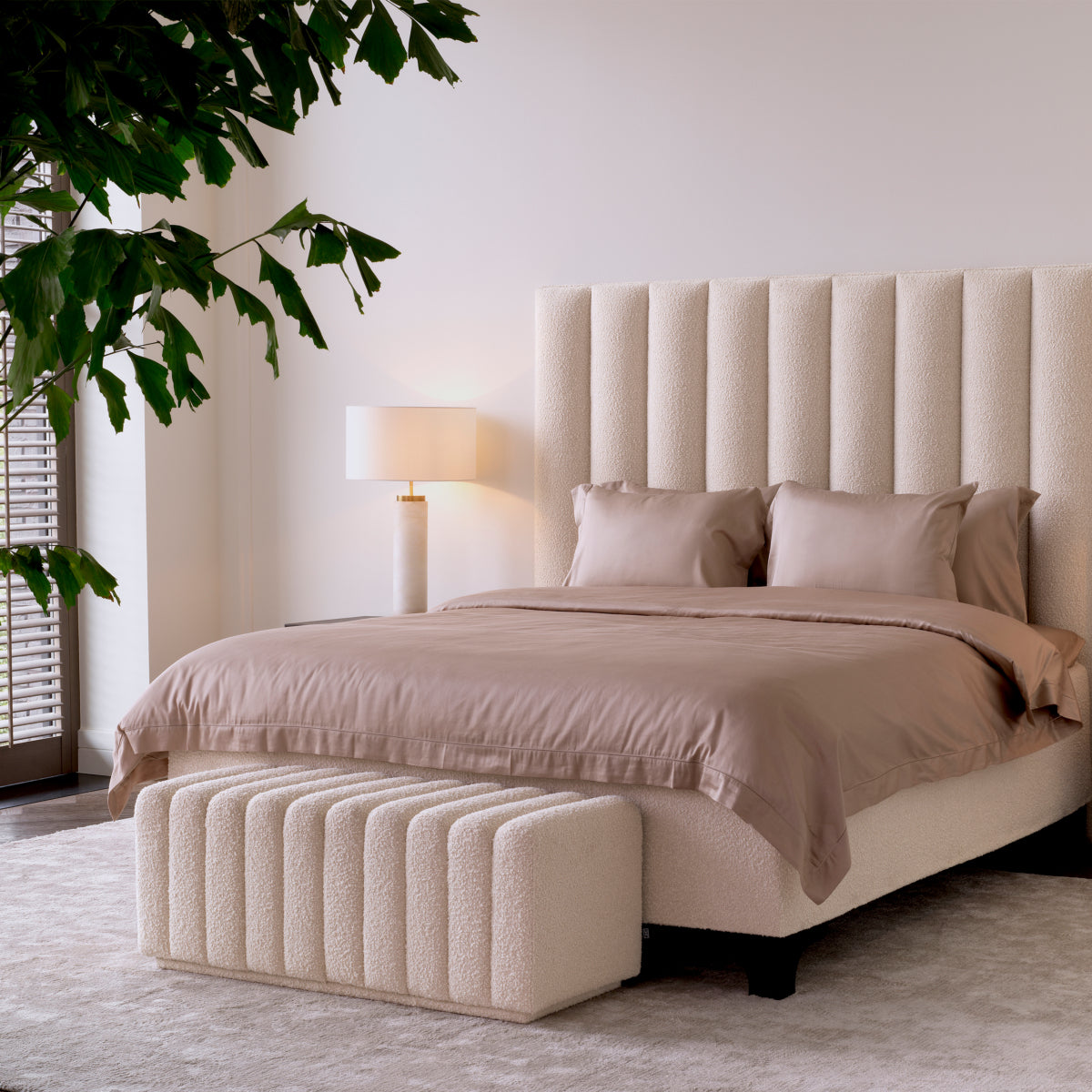 Ensemble de lit en noir 180 x 210 cm | Eichholtz Mavone - vue de détail | REMO-HOME