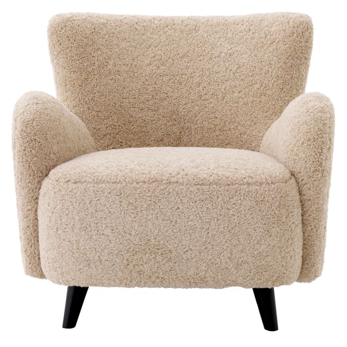 Fauteuil molletonné sable | Eichholtz Svante S