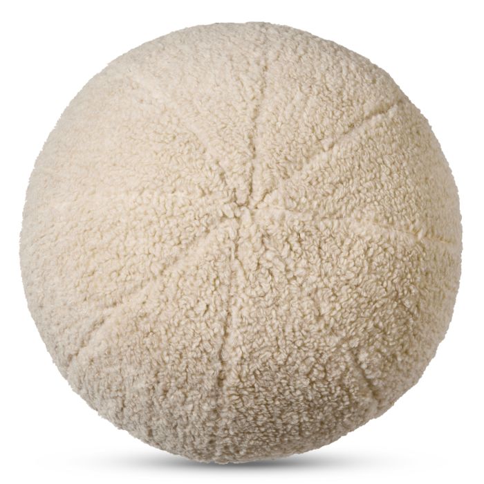 Coussin rond molletonné crème | Eichholtz Palla L