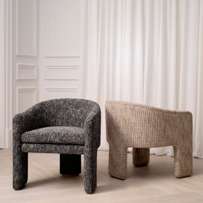 Fauteuil en tissu beige | Eichholtz Pebbles
