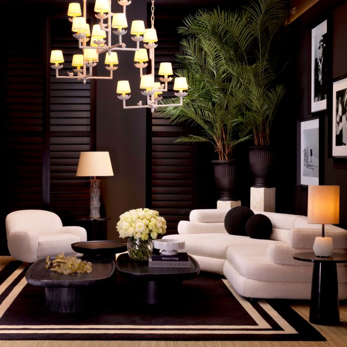 Tapis en laine noire 200 x 300 cm | Eichholtz Celeste