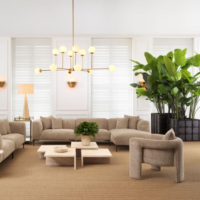 Fauteuil en tissu beige | Eichholtz Toto