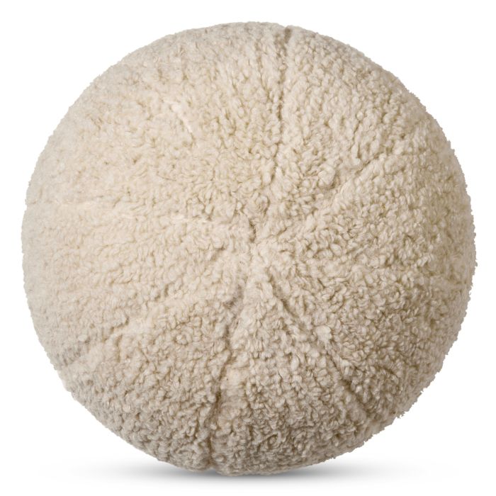 Coussin rond molletonné crème | Eichholtz Palla S