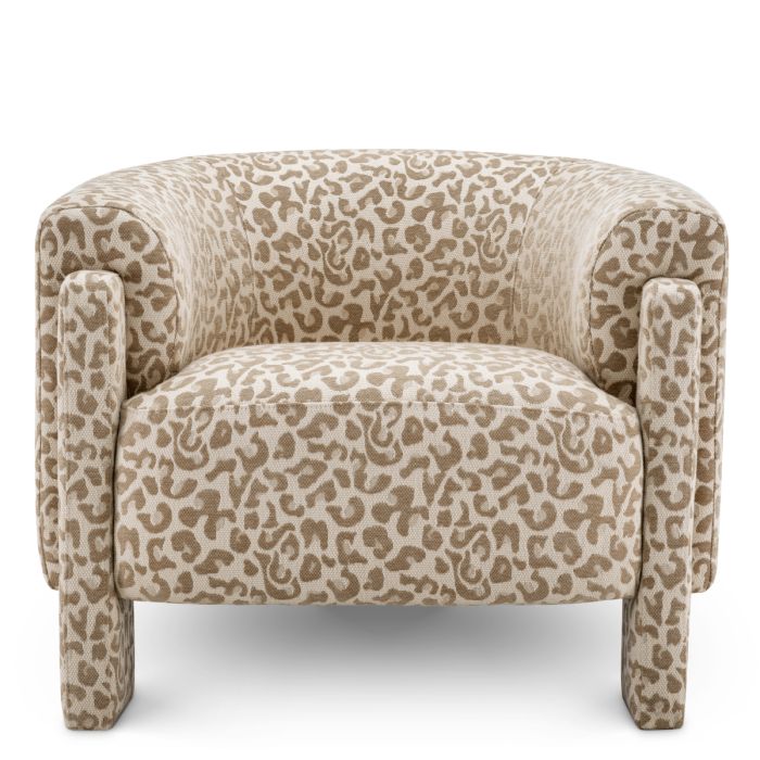 Fauteuil en tissu leopard | Eichholtz Hazelwood