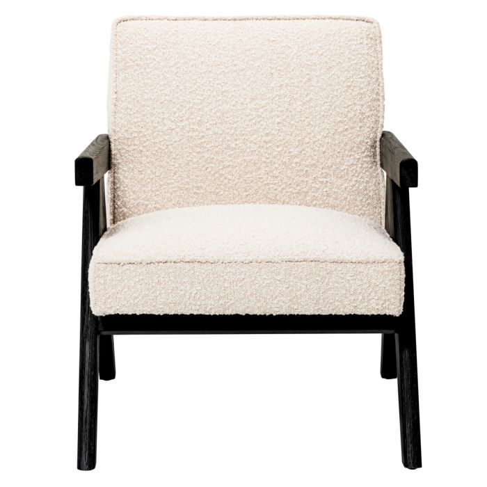 Fauteuil bouclé crème | Eichholtz Greta