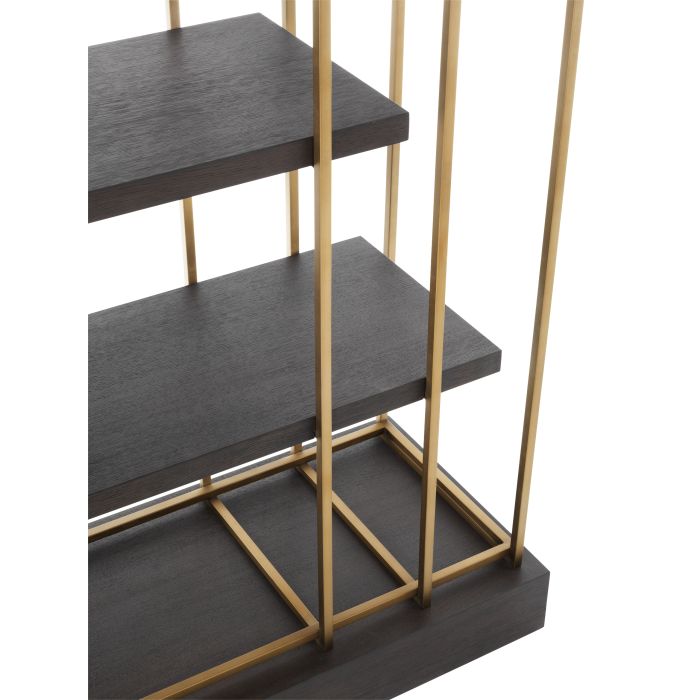 Meuble de rangement doré en chêne marron | Eichholtz Ward